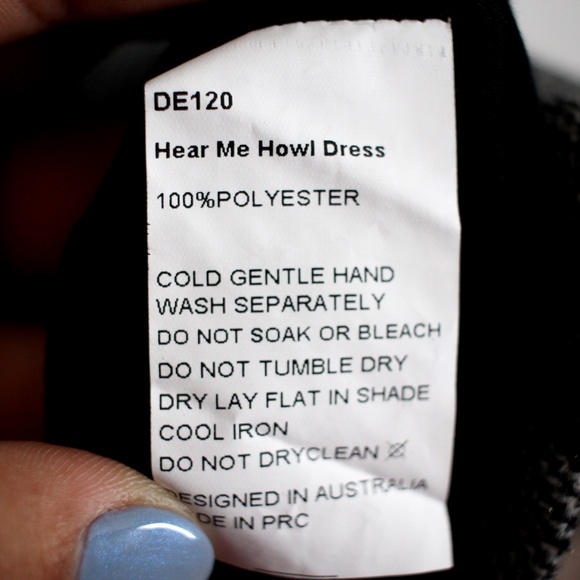 Delphine The Label Hear Me Howl Polka Dot Dress Size 2 - Picture 9 of 11